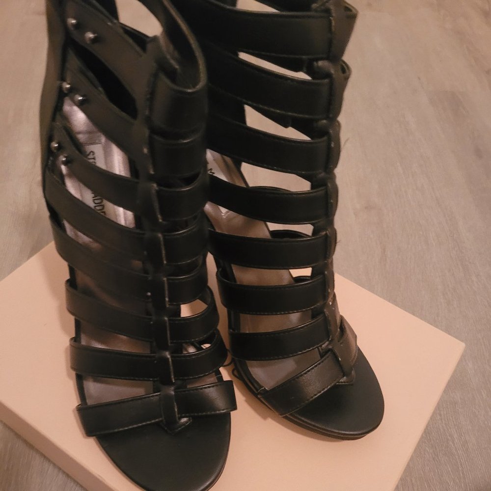 Steve Madden Petra Gladiator Black Sandal